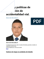 Riesgo y Políticas de Mitigación de Accidentalidad Vial