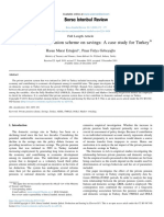 The Effect of Private Pension Scheme On Savings - A Case Study For Turkey-2019