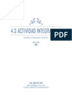 4.3 Desarrollo de Habilidades Directivas