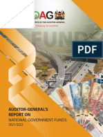 Auditor Generals Report On National Government Funds 2021 2022