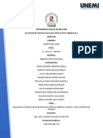 Derecho Laboral/ Contrato de Trabajo