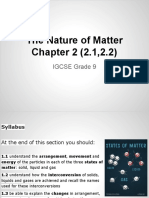 GR 9 Chapter 2 (2.1,2.2) The Nature of Matter