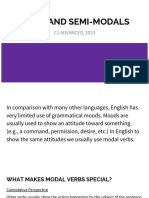 Modals and Semi-Modals