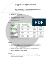 Token, Variables & Datatypes - W1 - 1