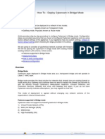 How To - Deploy Cyberoam in Bridge Mode