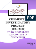 Investigatory Project Chemistry - Class 12