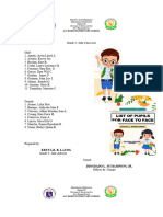 Class List - Class Prgram Grade 6