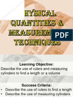 1.1 Physical Quantities and Measurement Techniques