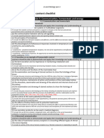 Year 2 OCR Biology Checklist