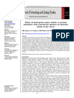 Effect of Hydroponic Maize Fodder As Partial Substitute With Concentrate Mixture On Nutrient Intake of Gir Calves