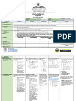 Daily Lesson Log Mapeh 9: School Year: 2022-2023