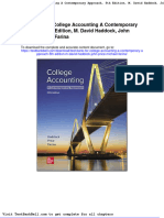 Test Bank For College Accounting A Contemporary Approach 5th Edition M David Haddock John Price Michael Farina