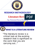 Literature Review in Research Methodology