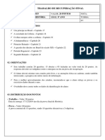 Trabalho de Recuperação Final: 01. Relação Dos Conteúdos