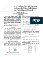 Computation of Leakage Flux and Magnetic Force in Transformer by Using Field-Circuit Coupled Finite Element Method