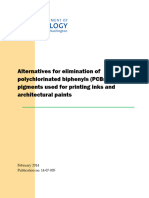 Alternatives For Elimination of Polychlorinated Biphenyls (PCBS) in Pigments Used For Printing Inks and Architectural Paints