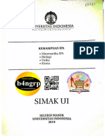 Kemampuan IPA Simak UI 2019 Kode 311