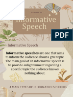 Informative Speech