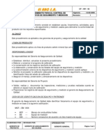 Ejemplo Procedimiento Control Equipos de Seguimiento