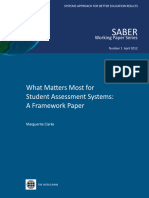 Framework SABER-Student Assessment