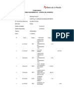 Constancia Consulta de Ultimos Movimientos - Cuenta de Ahorros