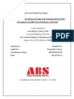 A Brief Study of Mutual Funds and Comparative Study of Large Cap, Mid Cap and Small Cap Fund