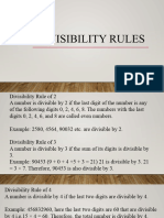 Divisibility Rules