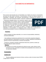 PLANIFICACION DE MATEMATICA - Agosto 4° Grado Matematica