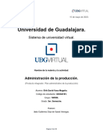 Producto Integrador. Plan Administrativo de La Producción