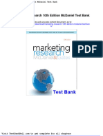 Marketing Research 10th Edition Mcdaniel Test Bank