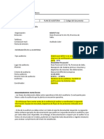 Propuesta Del Plan de Auditoria