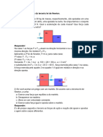 Exercícios Resolvidos Da Terceira Lei de Newton