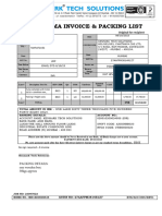 6055 PROFORMA INVOICE Packing List