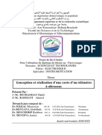 Conception Et Réalisation D'une Carte D'un Télémètre À Ultrasons