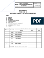 PROC. MONTAJE DE CAMARAS DISTRIBUCION ALUMBRADO Rev.0