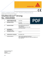 DoP SikaMembran Strong EN13984 SES en