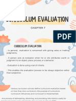 Curriculum Evaluation