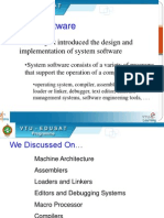 System Software: - The Subject Introduced The Design and Implementation of System Software