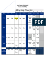 Time Table Grade-IX Boys (2023-24)