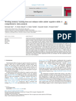 Working Memory Training On Elderly - Meta-Analysis