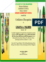 Cert. of Committee For The BSP and GSP