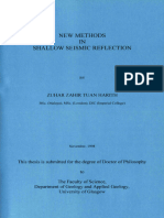 New Methods IN Shallow Seismic Reflection: Zuhar Zahir Tuan Harith