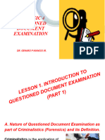 Questioned Document Examination Lecture 1