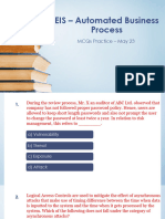 EIS Booster Practice Session Questions CH 1 - MCQs May 23