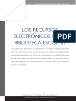 Los Recursos Electrónicos en La Biblioteca Escolar: Nuestra Realidad Educativa