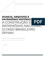 A2 - Museus, Arquivos e Patrimônio Histórico