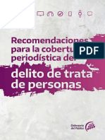 Recomendaciones Cobertura Periodistica Del Delito de Trata