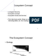 The Ecosystem Concept The Ecosystem Concept: - Objectives Objectives