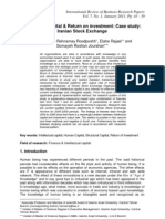 Intellectual Capital & Return On Investment: Case Study: Iranian Stock Exchange