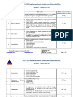 Module Wise Deliverables and Project Plan - IsO 17025